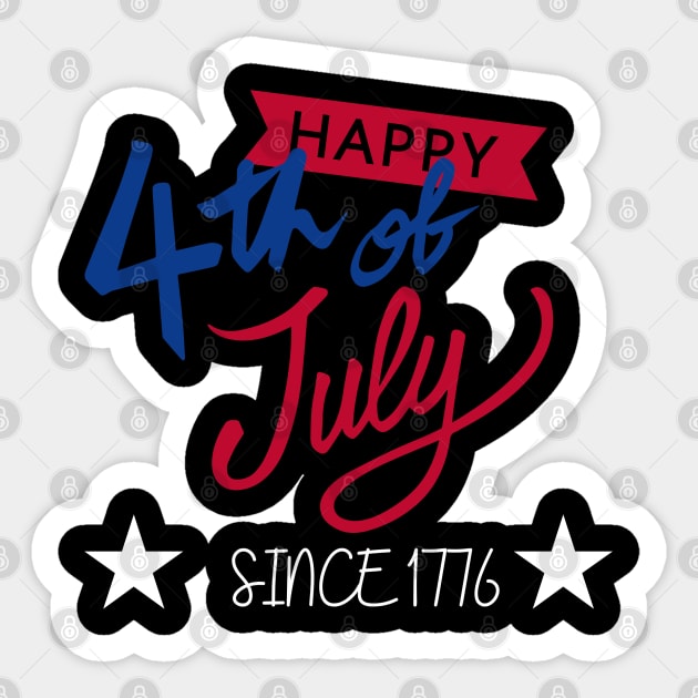 happy 4th of July Sticker by Nomad ART